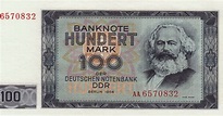 East Germany 100 Mark banknote 1964 Karl Marx|World Banknotes & Coins ...
