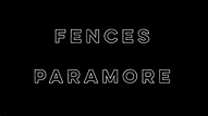 Fences - Paramore (Lyrics) - YouTube