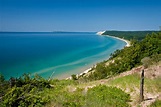 Playas a orillas del Lago Michigan en Sleeping Bear - Estados Unidos ...