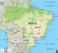 Mapa do Brasil - Un mapa do Brasil (América do Sur - Américas)
