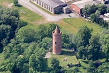 Luftbild Putlitz - Ruine und Mauerreste der ehemaligen Burganlage der ...