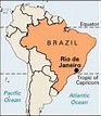 Brazil map Rio de Janeiro - Rio de Janeiro in brazil map (Brazil)