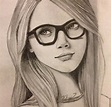 Pin by Bdsbaby on Arts | Drawings, Girls with glasses, Cute drawings