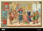 seventh crusade, Louis IX of France takes leave of Queen Blanca of ...