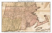 Prints of Old Massachusetts State Maps