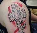 70 Puzzle Piece Tattoo Designs For Men - Inquisitive Mind Ink