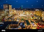 Weihnachtsmarkt in der Stadt Zentrum von Essen, Deutschland, Europa ...
