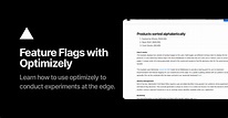 Feature Flags with Optimizely – Vercel