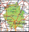 Cambridgeshire Political Regional Map | United Kingdom Map Regional ...