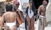 Idris Elba gets hands-on with fiancée Sabrina Dhowre in Ibiza