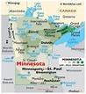 Minnesota Map With Lakes And Rivers - United States Map