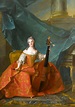 Portrait de Madame Henriette de France, jouant de la basse de viole ...