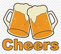 Beer Cheers Png Transparent - Beer Cheers Clipart, Png Download - vhv