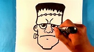 How to Draw Frankenstein - Halloween Drawings Step by Step - YouTube