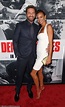 Gerard Butler and girlfriend Morgan Brown kiss at premiere