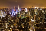 Manhattan overview at night from Empire State Building - TRAVEL FOREVER ...