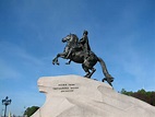 The Bronze Horseman- Statue of Peter the Great on his horse in St ...