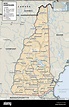 Mapa de Nueva Hampshire Fotografía de stock - Alamy