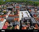Kedzierzyn-Kozle, Stadt in Polen. Drone Luftaufnahme mit Rynek ...