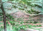 Montagne Sainte-victoire With Large Pine, C. 1887 Painting by Paul ...