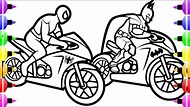 Spiderman Motorcycle Coloring Pages, Batman Motorcycle Coloring Pages ...