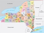New York Counties Map | Mappr