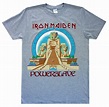 Iron Maiden Powerslave Grey Shirt S-XXL Metal Band T-Shirt Official ...