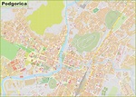Large detailed map of Podgorica - Ontheworldmap.com
