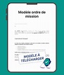 Ordre de mission : modèle à télécharger (2023)