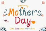 Mother's Day Font by numnim · Creative Fabrica