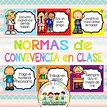 Láminas Decorativas de Normas de Convivencia en Clase | Materiales ...