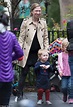 Chelsea Clinton looks happy and relaxed as she plays in the park with ...