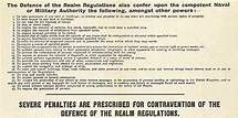 Defence of the Realm Act of 1914