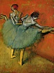 Edgar Germain Hilaire Degas. Tänzerinnen an der Stange. Um 1888, Öl auf ...