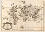 World map (1748) | Vintage world map poster, World map poster, Antique ...