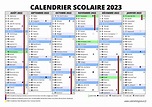 Calendrier Mensuel Année Scolaire 2022 2023 - Calendrier Paques 2022