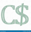 Dollar Canada Canadian Currency Symbol Icon Vector Illustration Stock ...