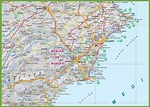 Region of Murcia tourist map - Ontheworldmap.com