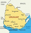 Mapas de Uruguay - mapas políticos, físicos, mudos. Para descargar