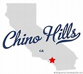 Map of Chino Hills, CA, California