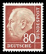 Briefmarken-Jahrgang 1954 der Deutschen Bundespost