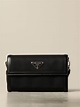 PRADA: Cartera para mujer, Negro | Cartera Prada 1MA022 26L en línea en ...