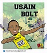 Caricaturas Digitais: Caricatura Usain Bolt.