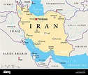 Iran, Persien, Karte, Atlas, Weltkarte, politisch, arabischen, Iran ...