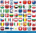 Jogo De Bandeiras Do Mundo Foto de Stock Royalty Free - Imagem: 9201735