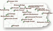 Alphabetically Listing Of All Of The Pa State Parks This Map Of in ...