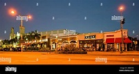 Night scene of Downtown Culver City, Culver City, Los Angeles County ...