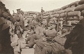 Photo of Allied troops in a front line trench during the Dardanelles ...