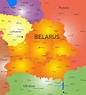 Mapa de ciudades de Bielorrusia - OrangeSmile.com