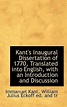 Inaugural Dissertation of 1770 by Immanuel Kant | Goodreads